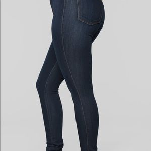 Fashion Nova Classic High Waist Skinny Jeans Dark